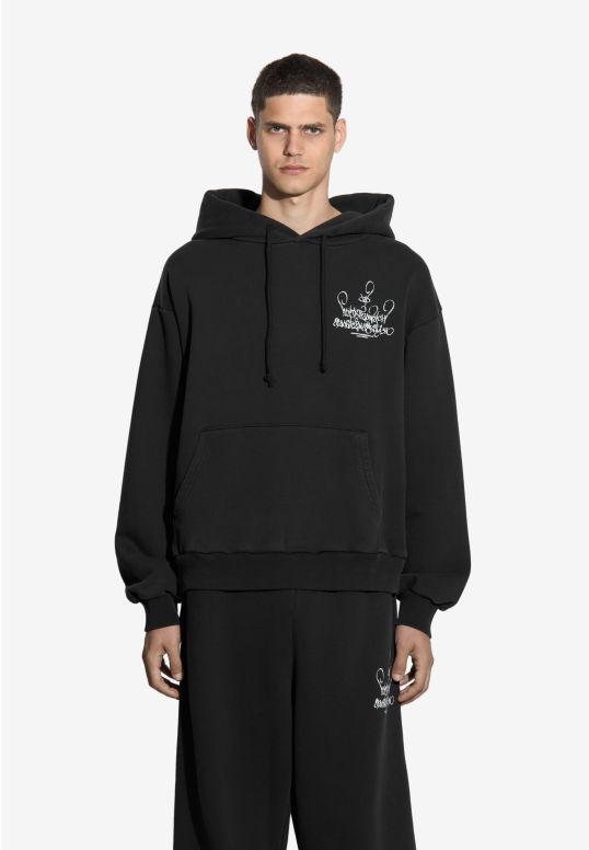 Hoodie WWO Tagger Washed Black